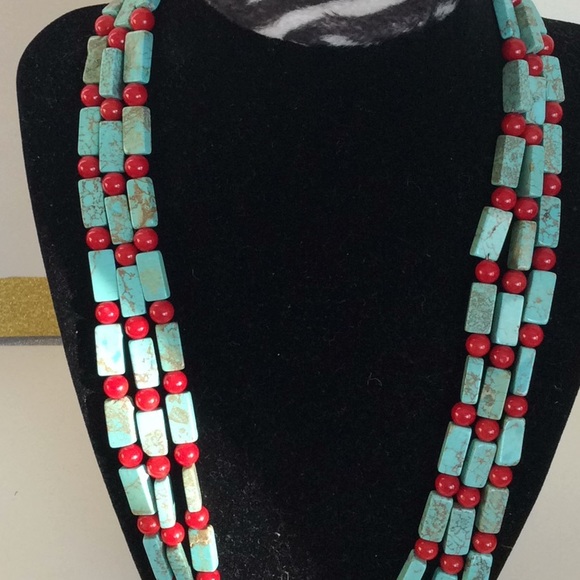 South Sun Sterling Silver Stone Necklace - Picture 2 of 7